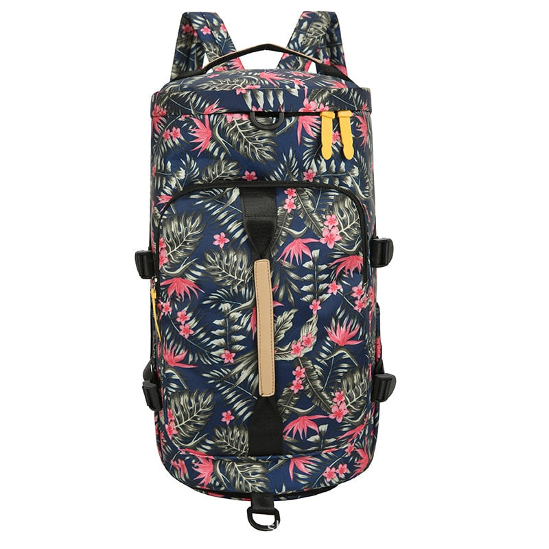 Large Travel Bucket Backpack Printing Moutaineering Bag Luggage Travel Duffle Carry On Rucksack Travelling Shoulder Bags XA107C