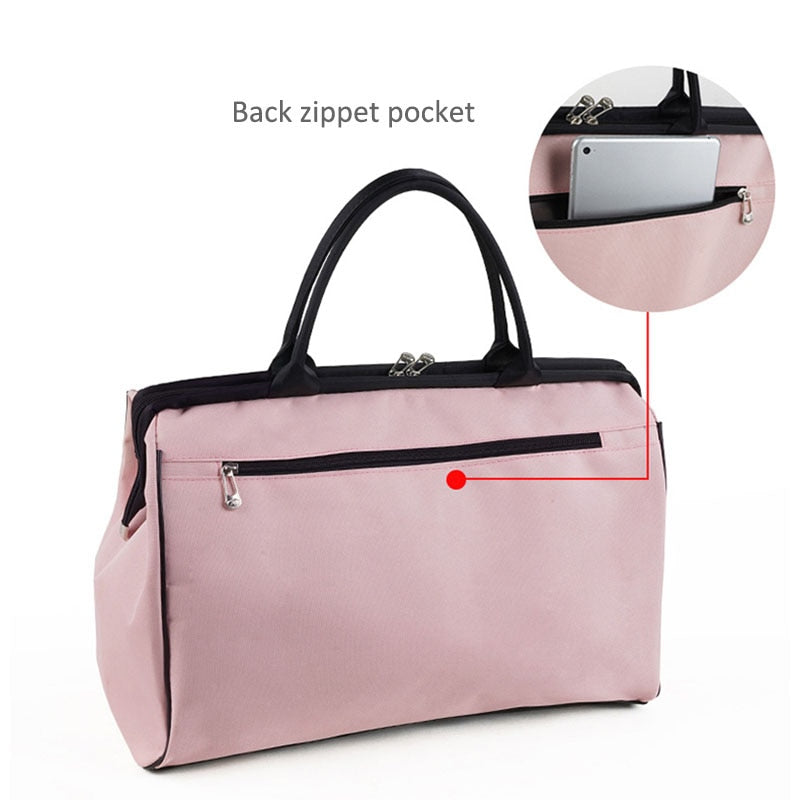 Women Overnight Weekend Fitness Bag Ladies Stripe Yaga Big Travel Bag Light Men Foldable Outdoor Bags Korean 2022 XA37WB