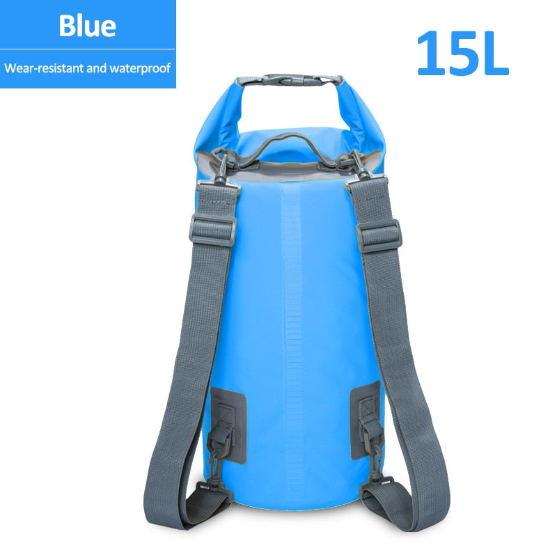 5L/15L/30L PVC Waterproof Bags Storage Dry Bag For Canoe Kayak Rafting Outdoor Sport Swimming Bags Travel Kit Sack Backpack