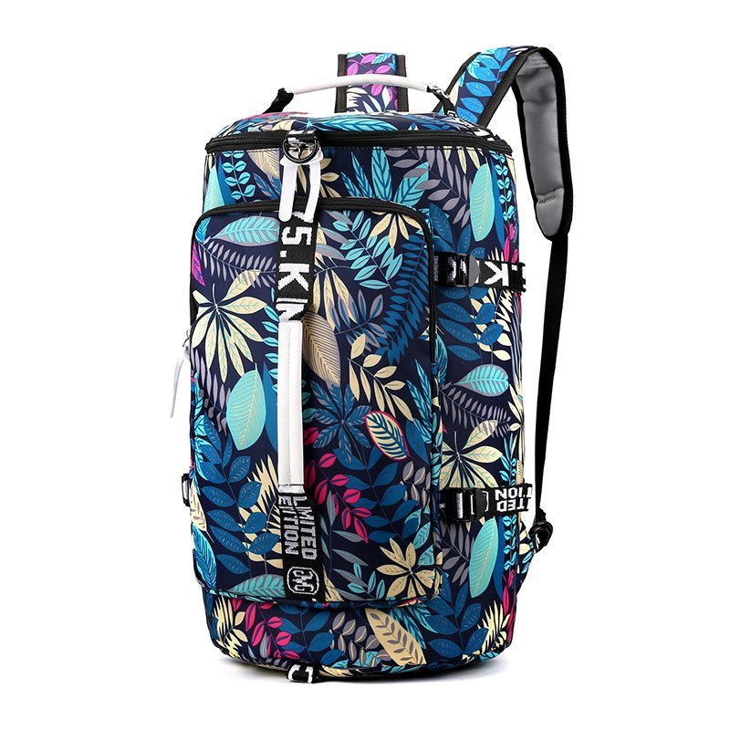 Large Travel Bucket Backpack Printing Moutaineering Bag Luggage Travel Duffle Carry On Rucksack Travelling Shoulder Bags XA107C