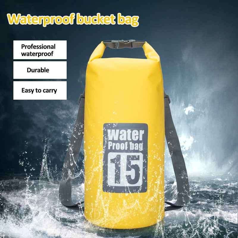 5L/15L/30L PVC Waterproof Bags Storage Dry Bag For Canoe Kayak Rafting Outdoor Sport Swimming Bags Travel Kit Sack Backpack