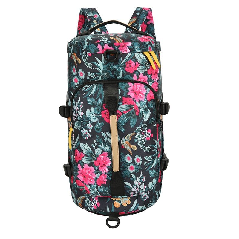 Large Travel Bucket Backpack Printing Moutaineering Bag Luggage Travel Duffle Carry On Rucksack Travelling Shoulder Bags XA107C